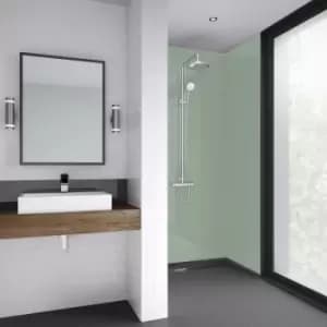 Mermaid Acrylic Shower Wall Panel Sage 2440mm x 900mm x 4mm in Green