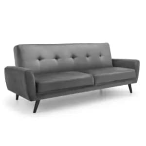 Julian Bowen Monza 3 Seater in Dark Grey Velvet