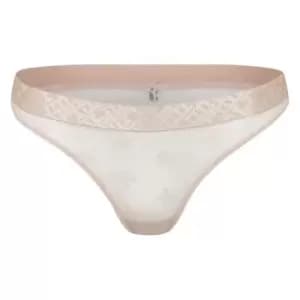 TOMMY HILFIGER Sheer Monogram Thong - Pink