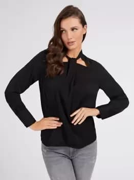 Guess Draped Satin Blouse