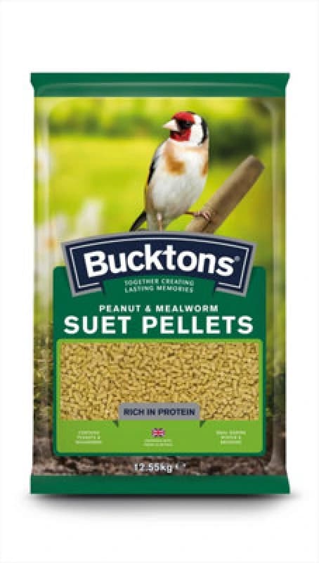 Bucktons Bucktons Peanut & Mealworm Suet Pellets 12.55KG