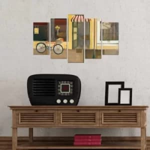 5PMX-034 Multicolor Decorative MDF Painting (5 Pieces)