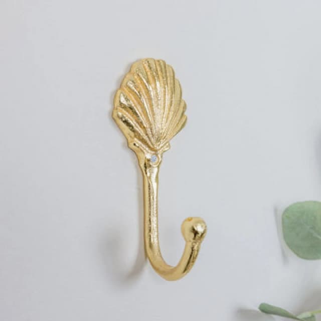 Melody Maison Gold Shell Wall Hook Gold