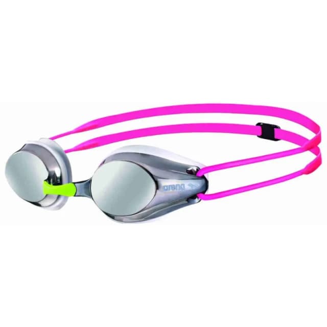 Arena Kids Racing Goggles Tracks Mirror Junior - Silver Silver One Size