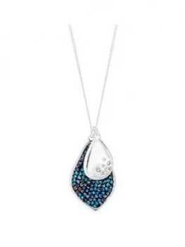 Jon Richard Blue Crystal Rocks Pendant