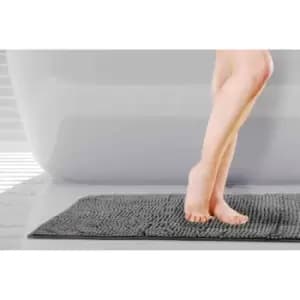 Crossland Grove Emma Barclay Noodle Non-slip Bath Mat 45 X 75Cm Graphite