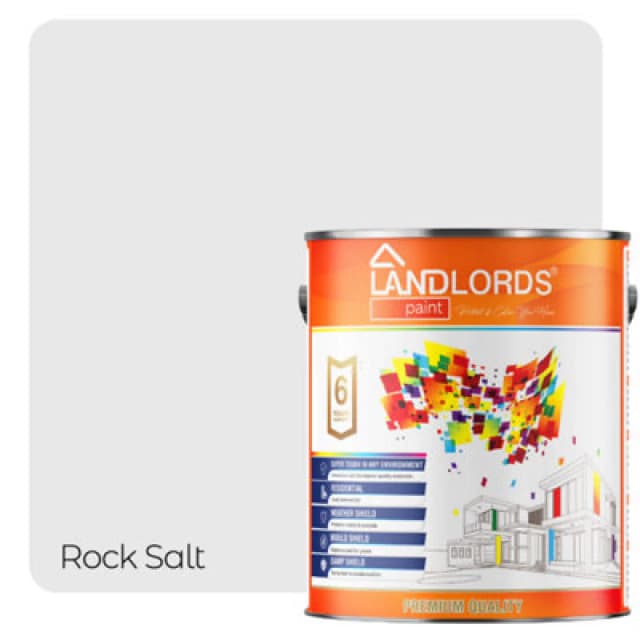 Landlords Paint - Anti-Damp Paint - Damp Proof Protection For Interior Walls & Ceilings - Rock Salt - 1L
