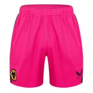 Castore Wolves Away Goalkeeper Shorts Mens - Pink
