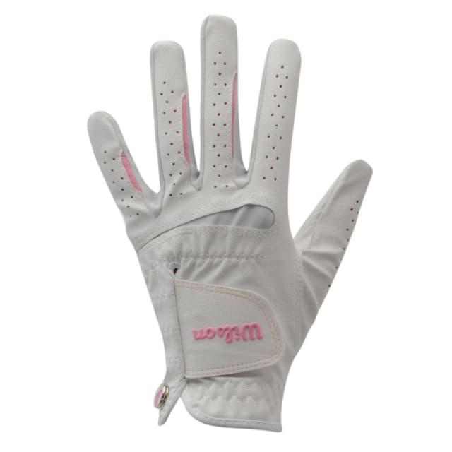 Wilson Feel Plus Golf Glove Ladies White female Medium