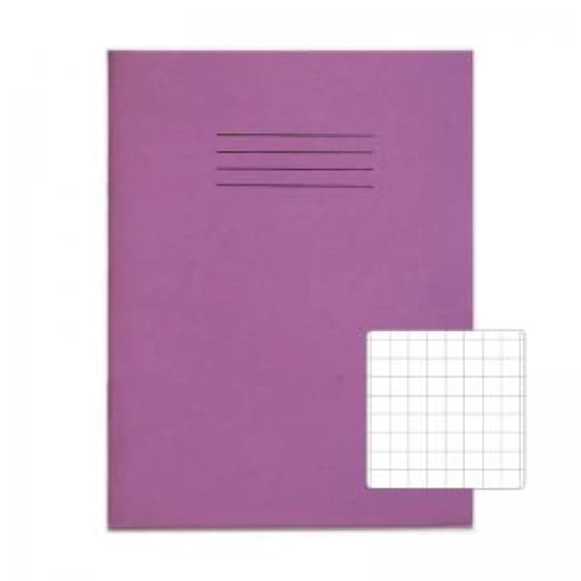 RHINO 9 x 7 Exercise Book 80 Page, Purple, S10 (Pack of 100)