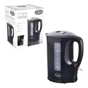 Quest 1.7L Jug Kettle Black UK Plug