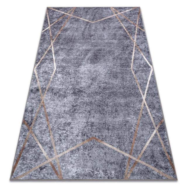 RugsX Miro Rug in Grey Size: 160cm x 220cm Grey Unisex 160cm x 220 cm