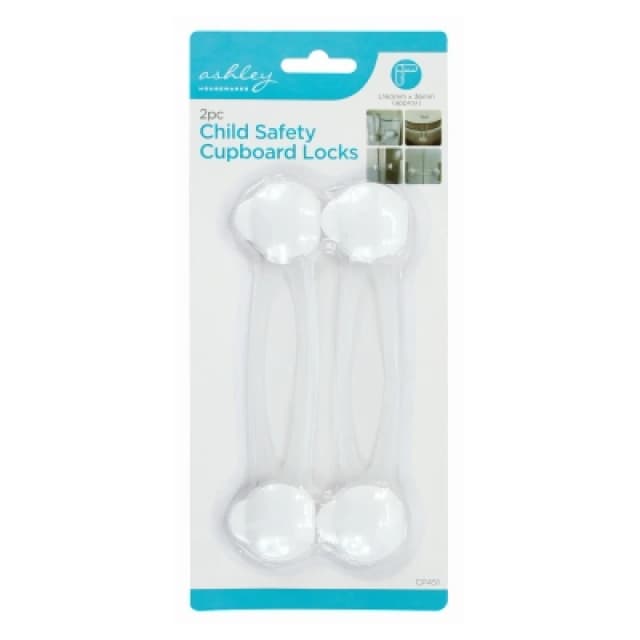Ashley 2Pc Child Safety Cupboard Locks 52333AWUK
