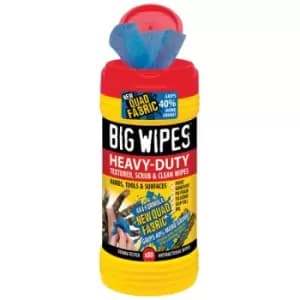Big Wipes 2420 4x4 Heavy-Duty Cleaning Wipes Tub of 80