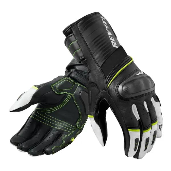 REV'IT! RSR 4 Black Gloves Neon Yellow Size S
