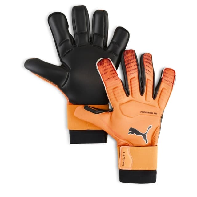 Puma PUMA ULTRA Ultimate Hybrid Adults Goalkeeper Gloves Orange/Black male 7