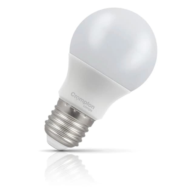 Crompton Lamps LED GLS Light Bulb E27 4W (40W Eqv) Warm White 2700K Screw Thermal Plastic Opal