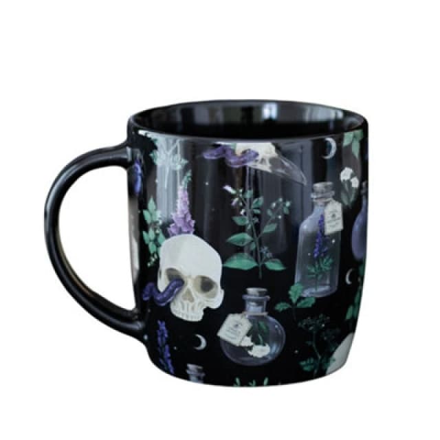 Something Different Something Different Venom & Vines 350ml Mug in Black One Size Unisex 5063750604169