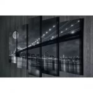 BC001 Multicolor Decorative Canvas Painting (5 Pieces)