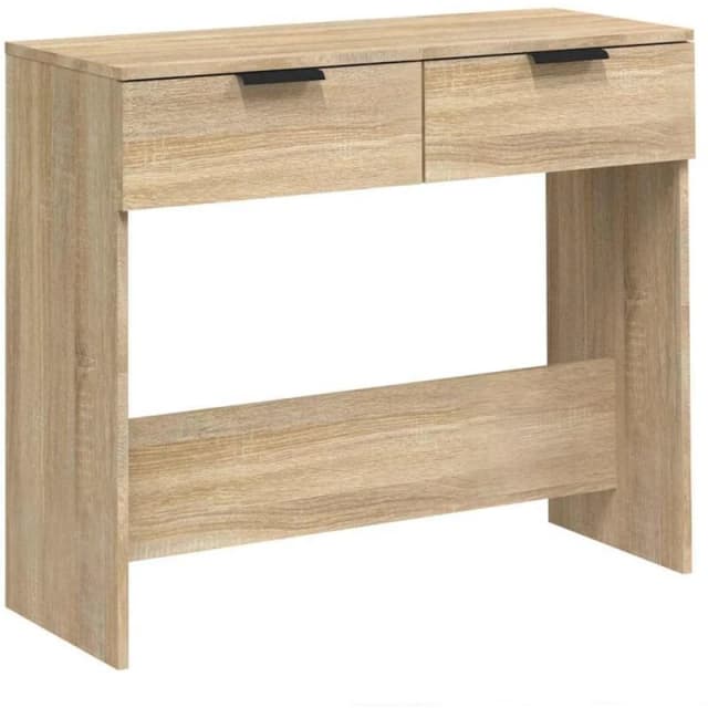 Vidaxl Console Table Sonoma Oak 90X36X75cm Engineered Wood, Brown 811334