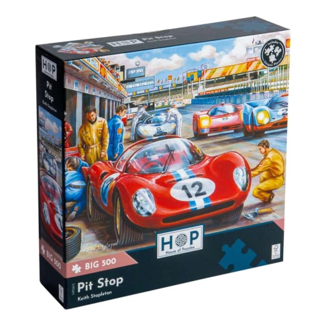 The House Of Puzzles Pit Stop, BIG 500 Piece Jigsaw Puzzle Multi unisex