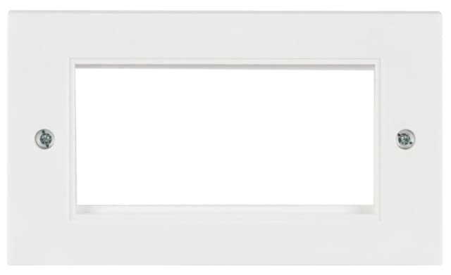 Av:link Double Gang Faceplate Wall Plate Frame for 4 Modules A-CAB177557 Wall Plate