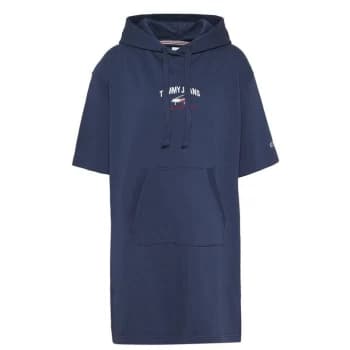 Tommy Jeans Script Hoodie Dress - C87 TWLIGHT NVY