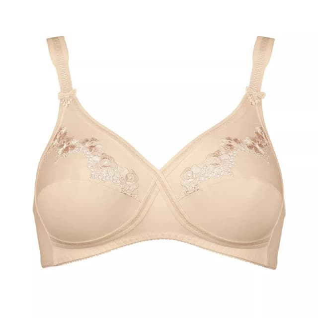 Triumph Womens cotton bra Triumph Elasti Cross Beige Female 90B