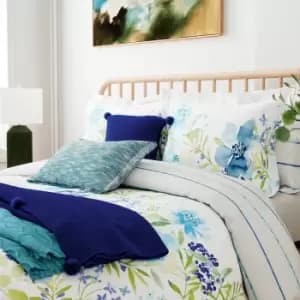 Helena Springfield Florence Kingsize Duvet Cover Set, Blue/Green