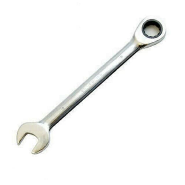 Loops 16mm Fixed Head Ratchet Combination Spanner Metric Gear Multi