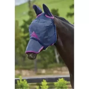 Weatherbeeta Comfitec Durable Mesh Mask with Ears & Nose - Purple