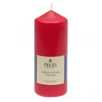 Price's Candles 6" Pillar Candle Red
