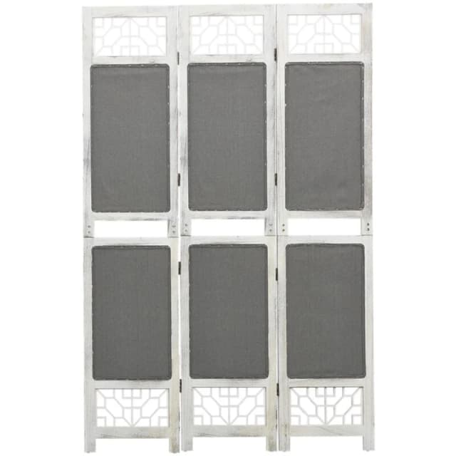 VIDAXL 3-Panel Room Divider Grey 105x165cm Fabric Vidaxl 8720286654873