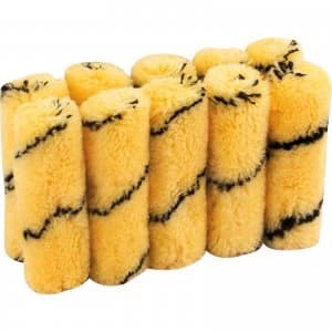 Draper Tiger Stripe Paint Roller Sleeves 100mm Pack of 10