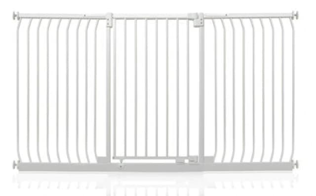 Safetots Extra Tall Elite Safety Gate, 197Cm - 206Cm, Matt White, Extra Tall 96.8Cm In Height, Pressure Fit Stair Gate