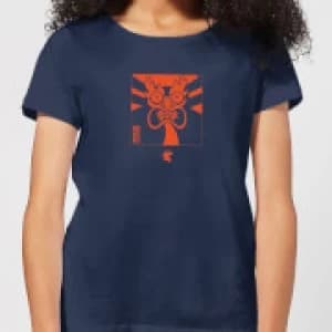 Samurai Jack Aku Kanji Womens T-Shirt - Navy - L