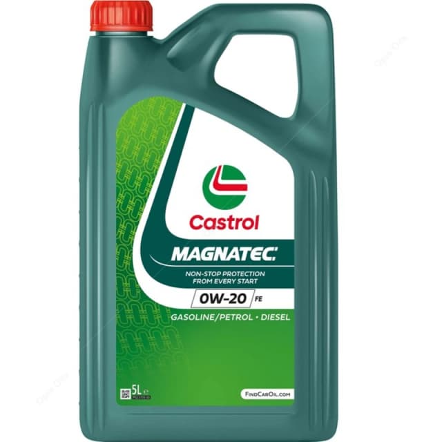 Castrol 1608A7 Engine oil Castrol Magnatec 0W-20 FE Capacity: 5l Engine Oil (1862)