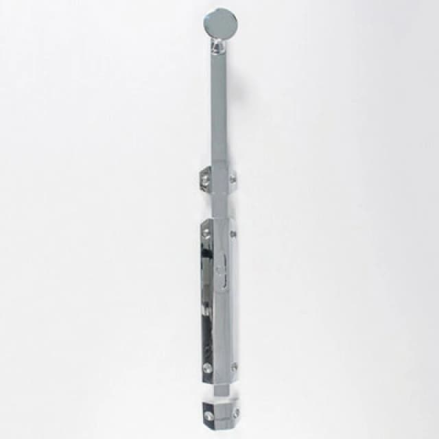 Loops Extended Surface Mounted Flat Door Bolt Lock 355 x 36mm Polished Chrome Multi unisex