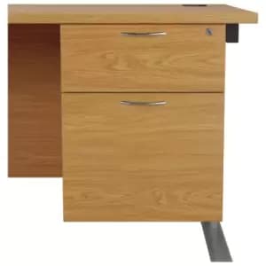 2 Drawer Fixed Pedestal 500mm - Nova Oak