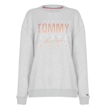 Tommy Jeans Metallic Sweater - PJ4 SILVER GREY