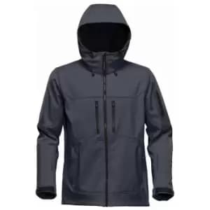 Stormtech Mens Epsilon 2 Twill Hooded Soft Shell Jacket (L) (Charcoal)