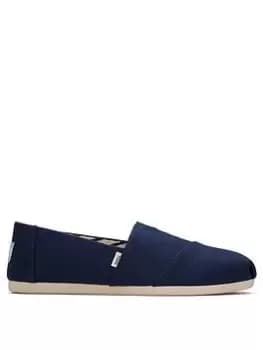 TOMS Alpargata Vegan Espadrille - Navy, Size 5, Women