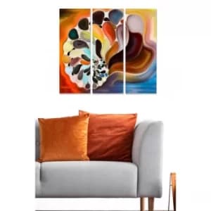 MDF13275894204 Multicolor Decorative MDF Painting (3 Pieces)