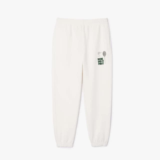 Lacoste Relaxed-Fit Piqu Sweatpants Cream male 2XS