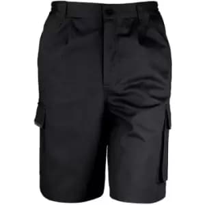 Result Unisex Work-Guard Action Shorts / Workwear (L) (Black) - Black