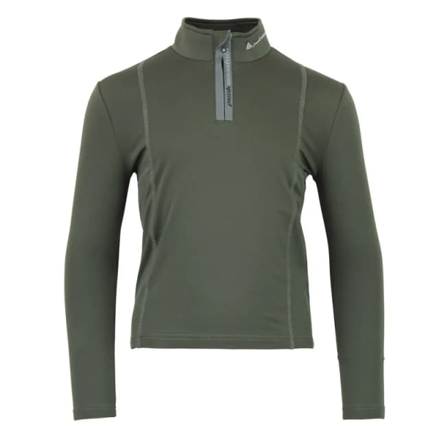 Kids' base layer T-Shirt with zip Peak Mountain Ecanevi Vert Male 4 ans