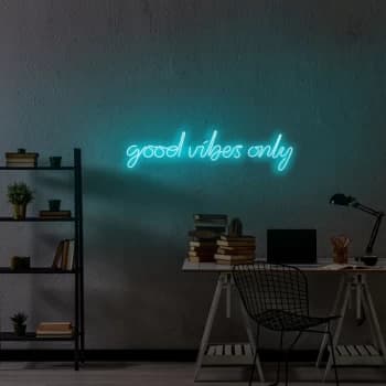 Good Vibes Only - Blue Blue Wall Lamp