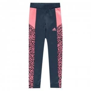 adidas Print Tights Junior Girls - Crew Navy