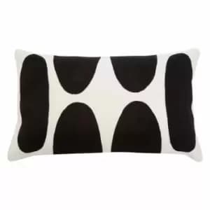 Interiors By Ph 50 X 30Cm Cushion Black/White