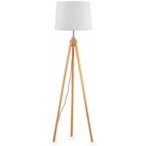 Wood floor lamp YORK 1 bulb